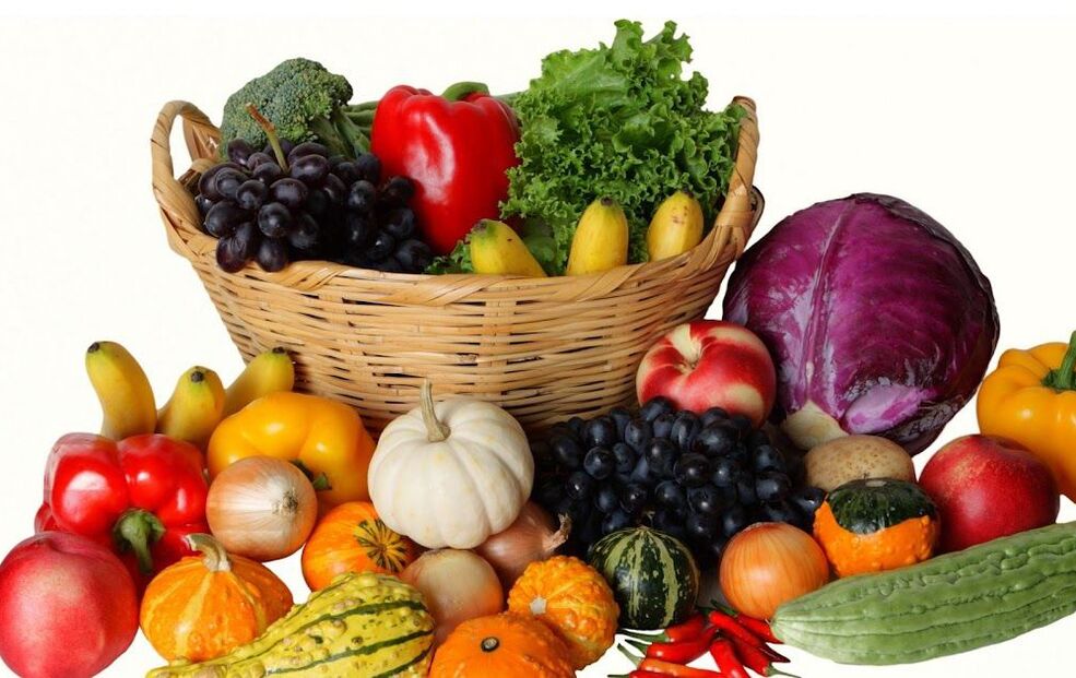 groenten en fruit voor prostatitis